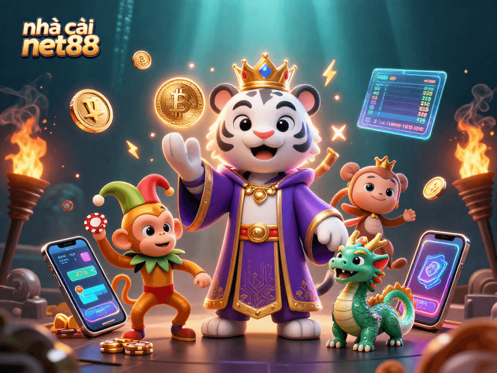 Engage with nhà cái net88 for exhilarating gaming experiences featuring vibrant 3D characters.