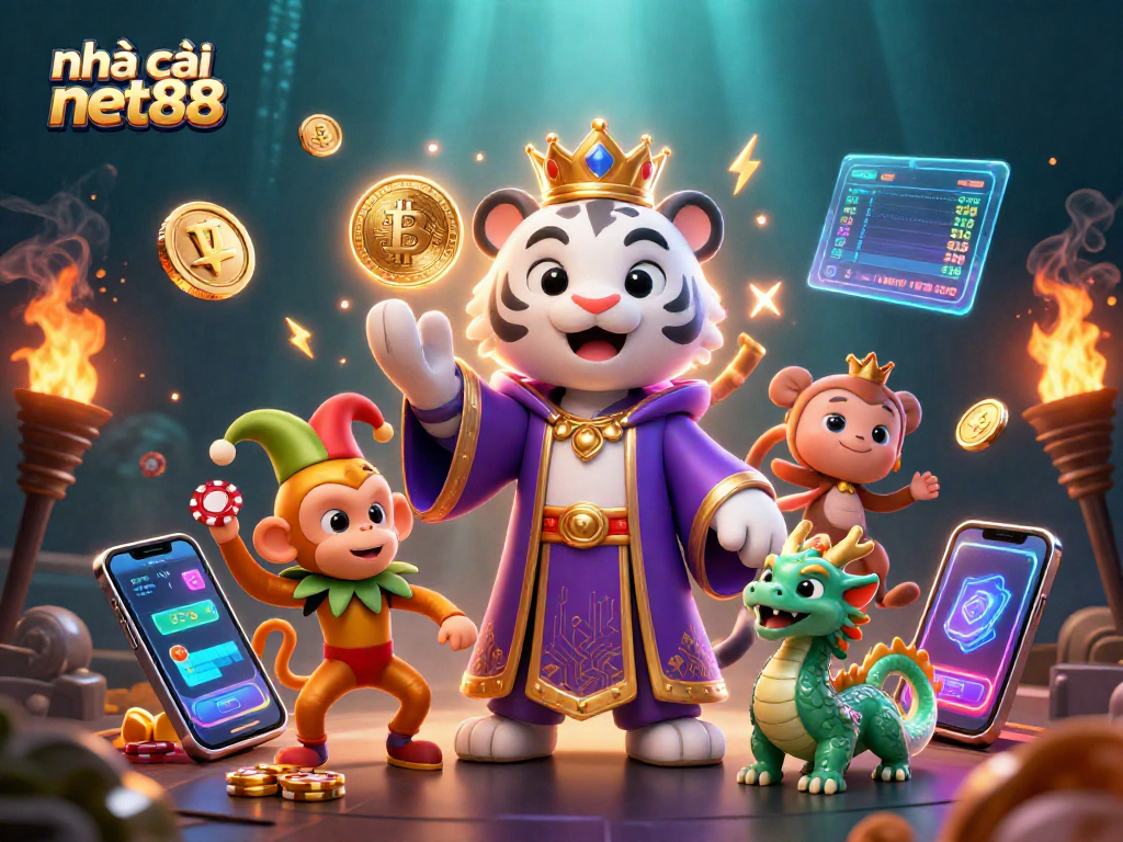 Engage with nhà cái net88 for exhilarating gaming experiences featuring vibrant 3D characters.