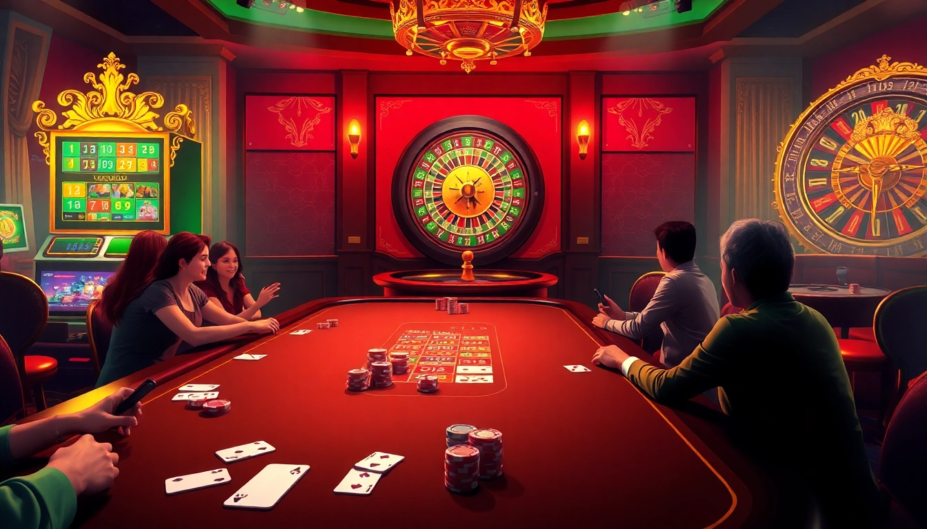 Excitement at the casino with ĐĂNG KÝ HAYWIN registration at a luxurious gaming table.