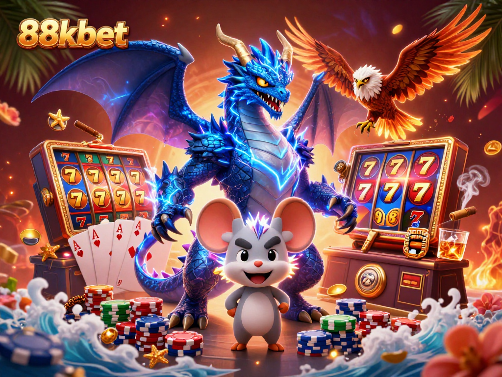 Experience thrilling wins at 88kbet with vibrant slot elements and electrifying characters.