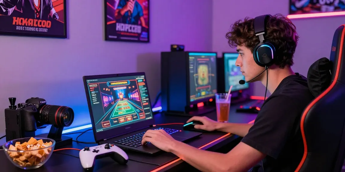 Player enjoying a thrilling cm88 online gaming experience in a vibrant setting, showcasing the excitement of virtual casinos.