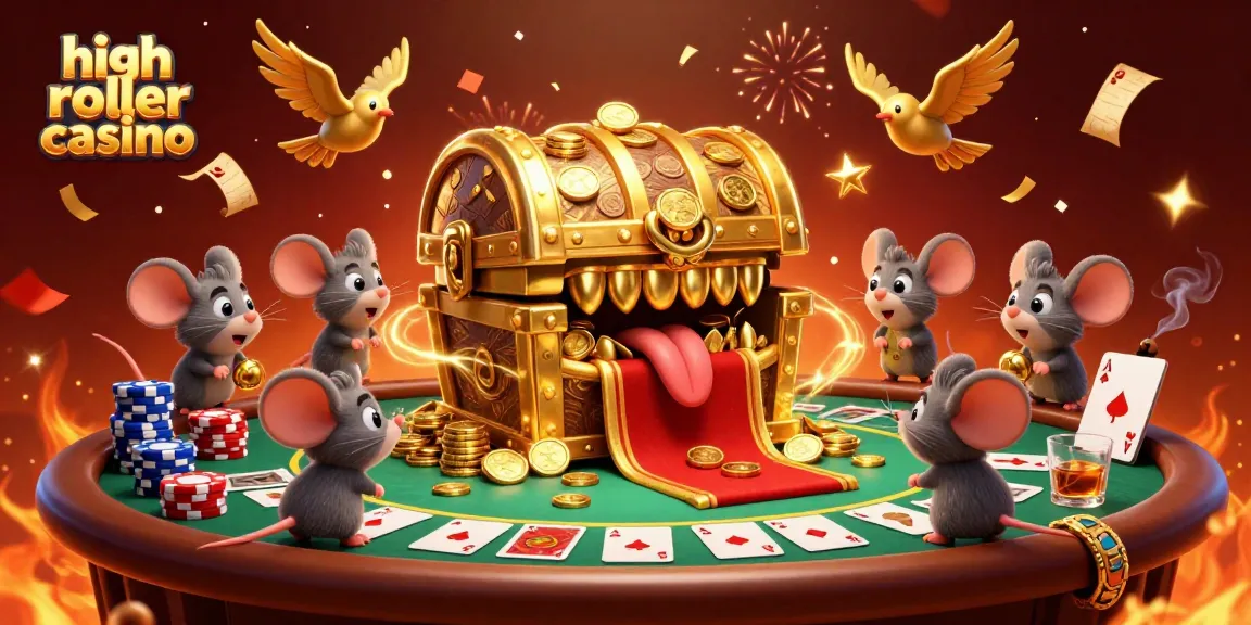 Experience the high roller casino excitement with golden treasures and poker action.
