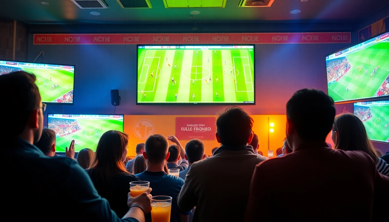 Dynamic fan experience of watching okwintv trực tiếp bóng đá, capturing excitement and engagement during a live match.