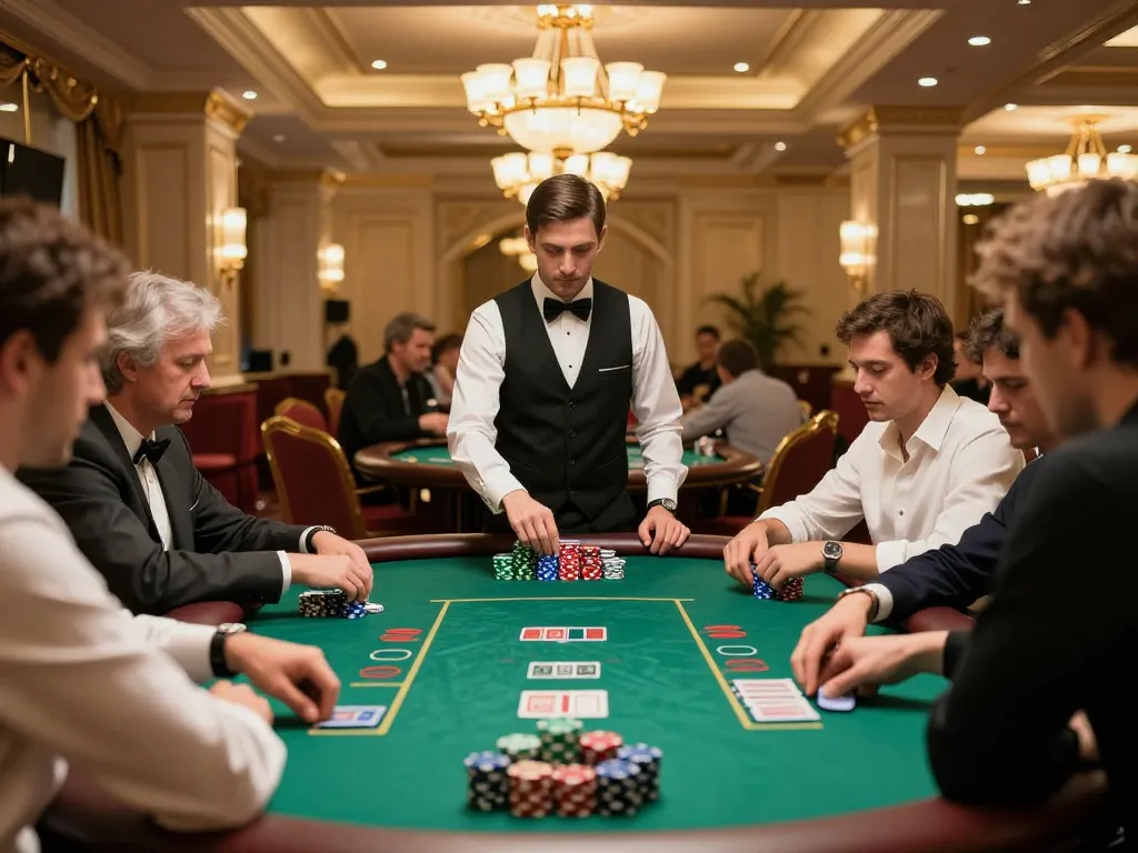 Players strategizing at 789bet poker table with vibrant atmosphere and engaging gameplay