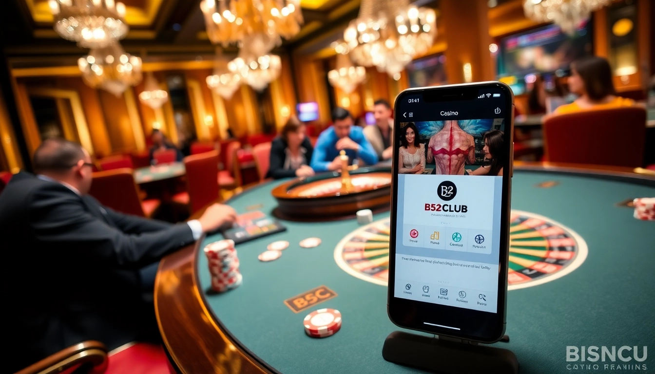 Experience thrilling gameplay with B52CLUB while playing casino games like poker and roulette.