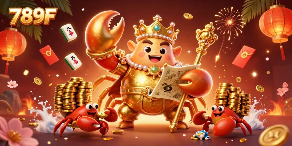 Engage in the exciting world of 789F with a lavish 3D casino scene filled with treasures.